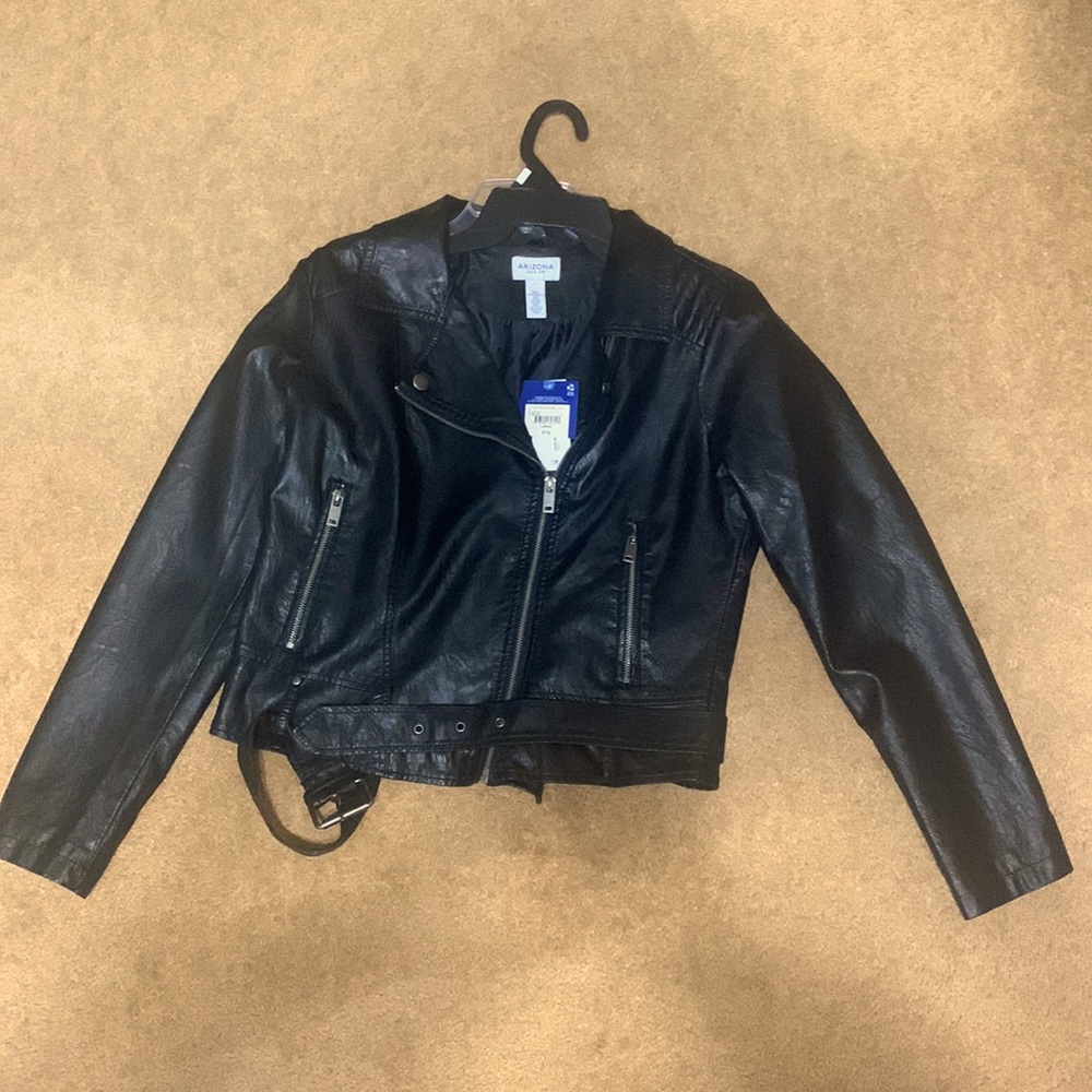 Faux Black leather jacket